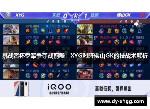 挑战者杯季军争夺战前瞻：XYG对阵佛山GK的技战术解析
