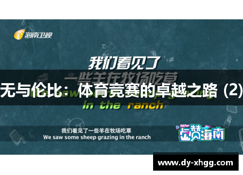 无与伦比：体育竞赛的卓越之路 (2)