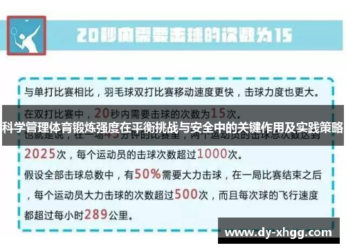 科学管理体育锻炼强度在平衡挑战与安全中的关键作用及实践策略
